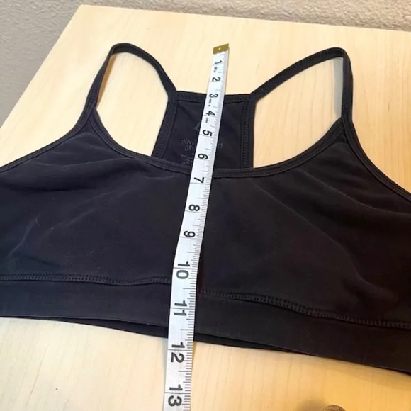 Inner Waves Maha Yoga Bra Top Black Medium organic Cotton made in USA. EUC. - Picture 8 of 8